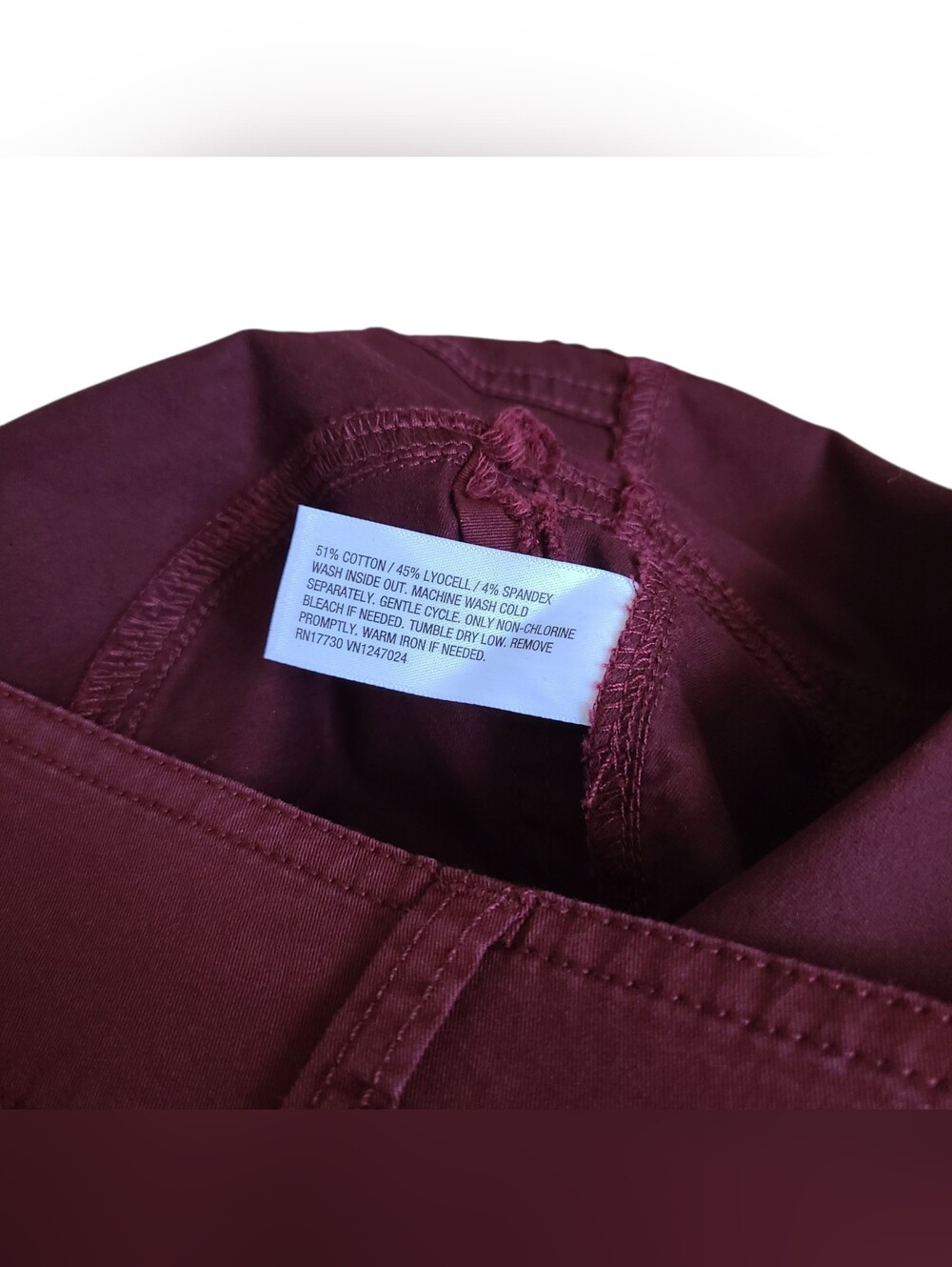 WILD FABLE | BURGUNDY | BOOT CUT PANTS | SIZE LARGE - Picture 5 of 11